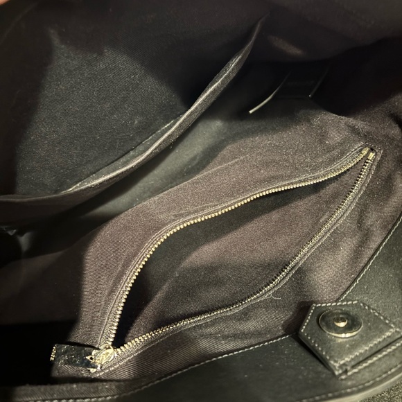 VINCE Modern V Stamped Python Medium Hobo - Picture 11 of 16